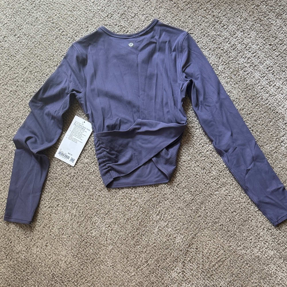 All It Takes Back Twist Rib long sleeve NWT - Picture 3 of 3